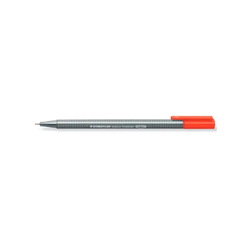 Staedtler 334-2 Triplus Üçgen Fineliner 0.3mm Kırmızı x 10 Lu Paket