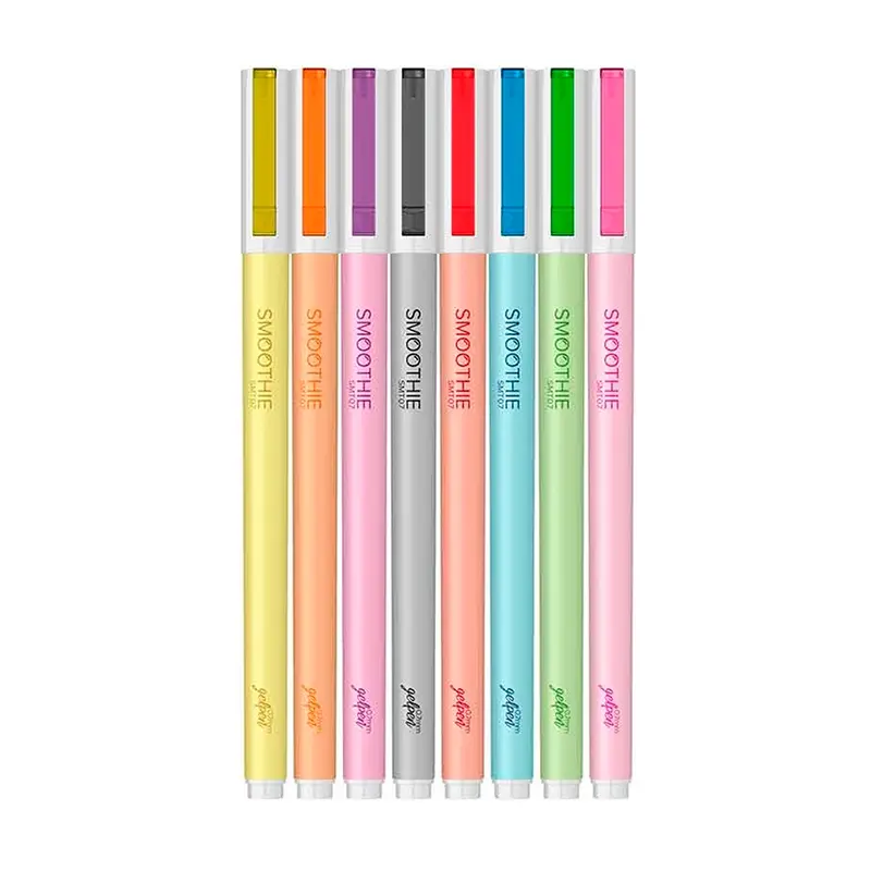 Scrikss SMT07 Smoothie Jel Roller Kalem 0.7mm 8 Renk Blister Karışık