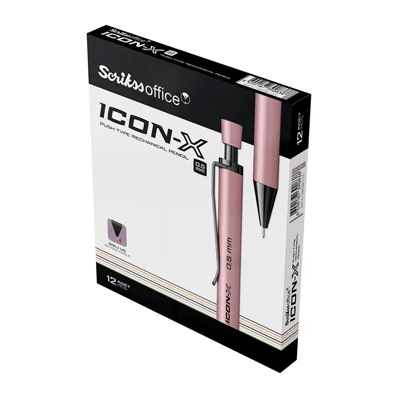 Scrikss Icon-x Metal Versatil Kalem 0.5mm Lila x 12 Li Paket
