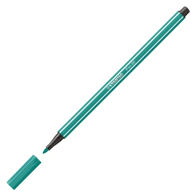 Stabilo 68/51 Keçe Uçlu Boya Kalemi 1.0mm Turkuaz Mavisi x 10 Lu Kutu