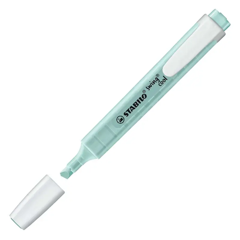 Stabilo 275/113-8 Swing Cool Kalem Tipi Fosforlu Kalem Pastel Turkuaz x 10 Lu Kutu