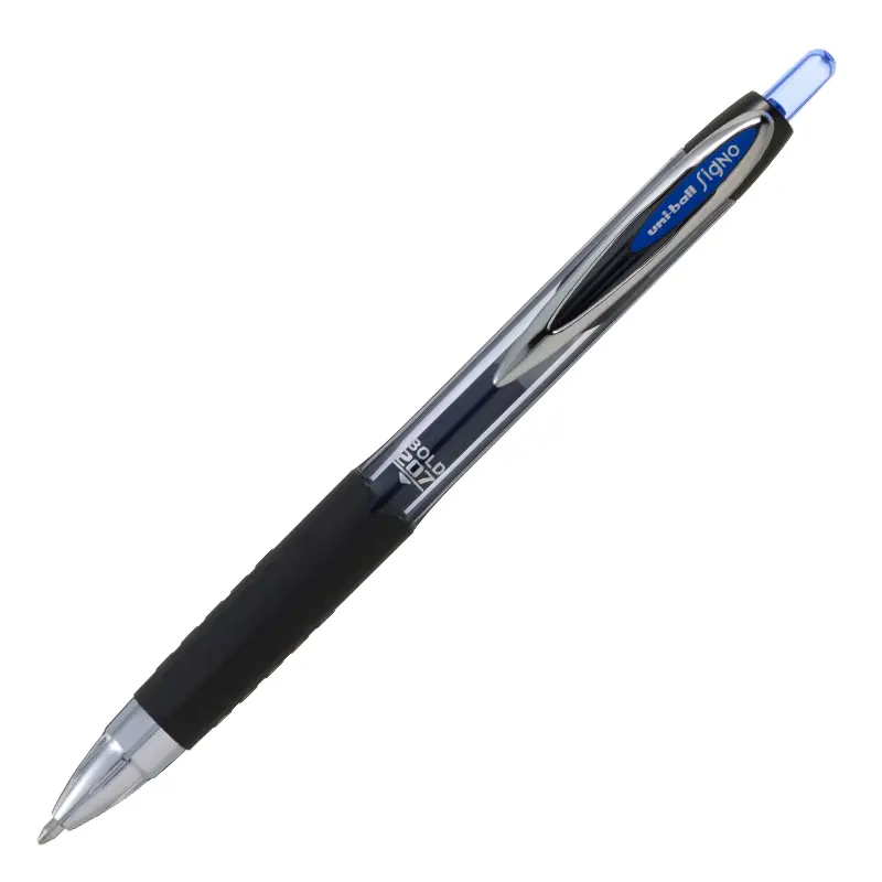 Uni-Ball UMN-207 Signo Bold Bilye Uç Mekanik Jel Roller Kalem 1.0mm Mavi 12 Li Kutu