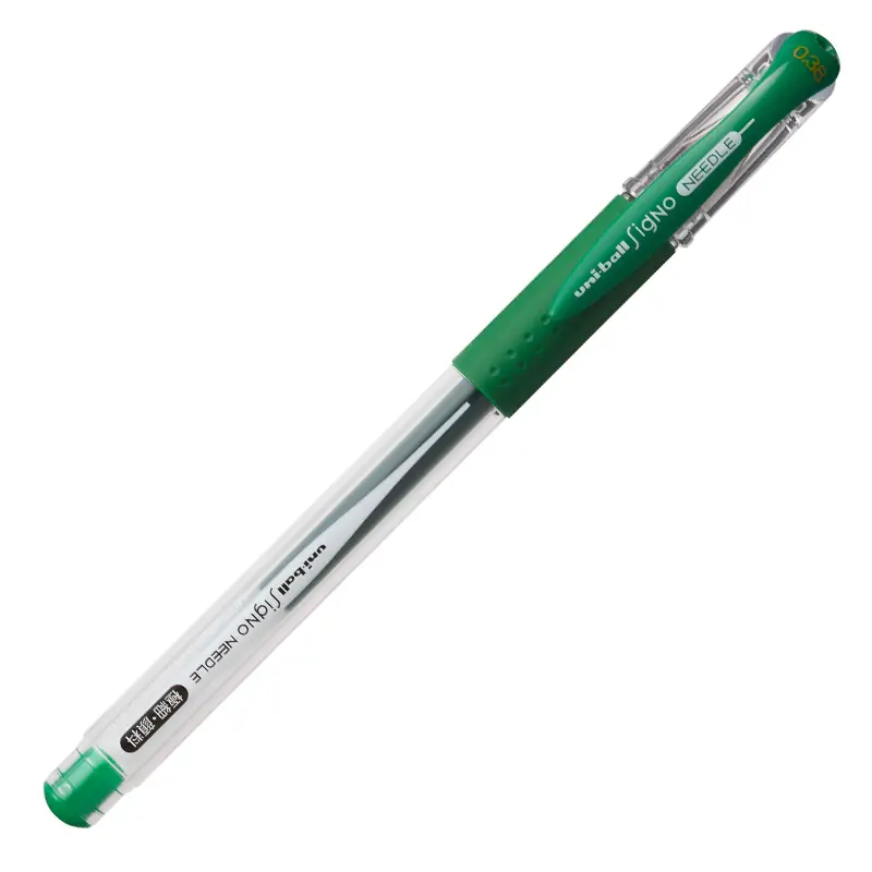 Uni-Ball UM-151ND Signo Needle İğne Uç Roller Kalem 0.38mm Yeşil 10 Lu Kutu
