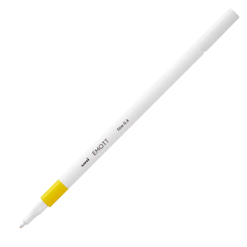 Uni-Ball Emott Fine Akrilik Uçlu Kalem 0.4mm Sarı 10 Lu Kutu
