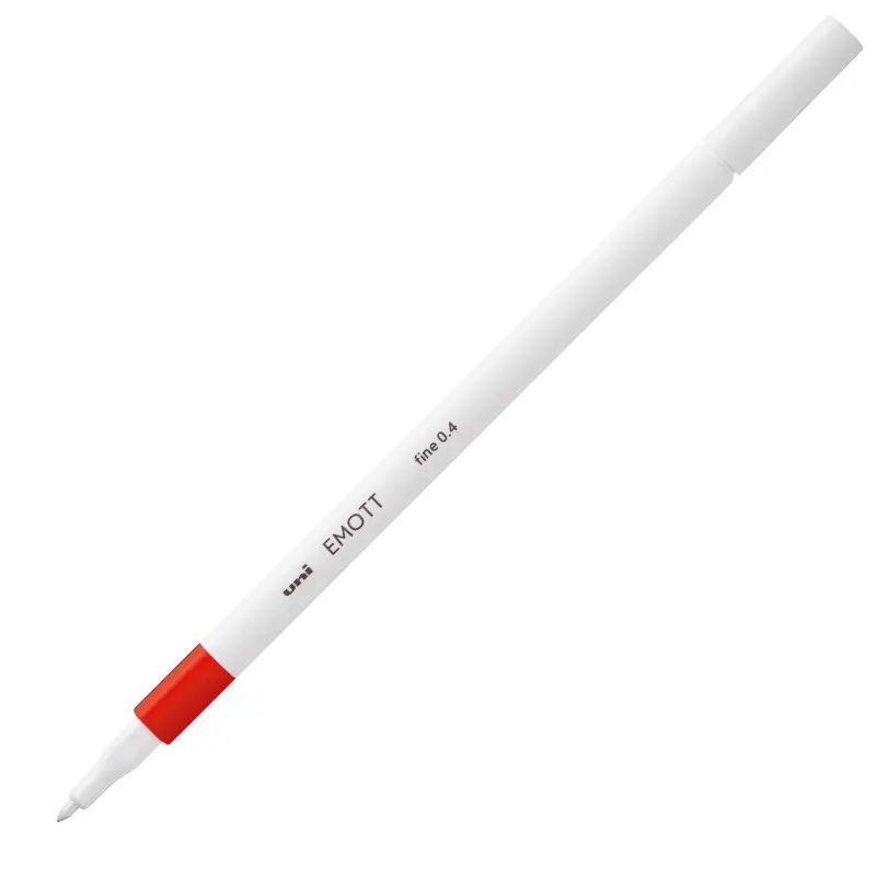 Uni-Ball Emott Fine Akrilik Uçlu Kalem 0.4mm Kırmızı 10 Lu Kutu