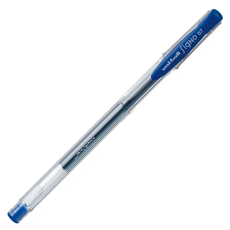 Uni-Ball UM-100 Signo Fine Jel Roller Kalem Bilye Uç 0.7mm Mavi 12 Li Kutu