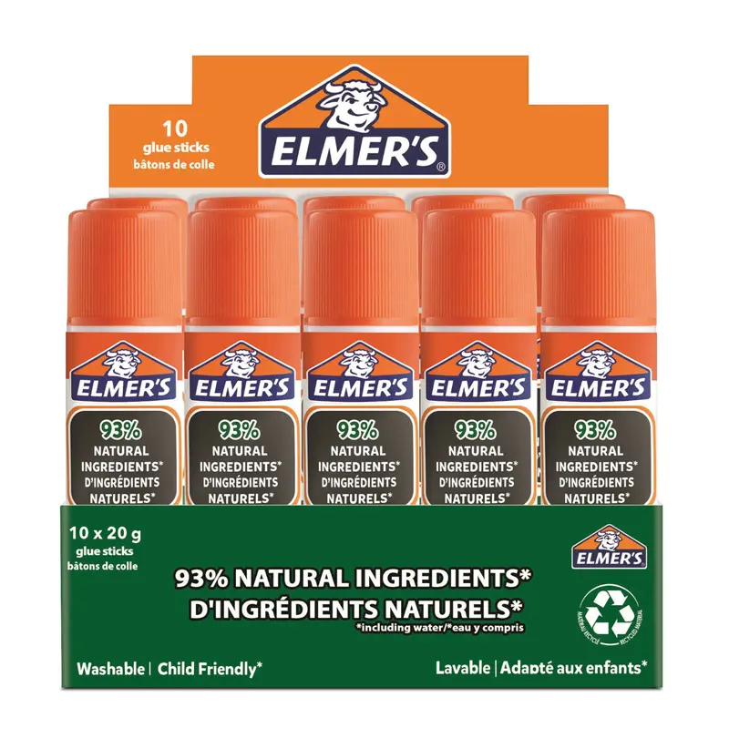 Elmers 2143886 Okul Tipi Stick Yapıştırıcı 40 Gr. x 10 Lu Stand