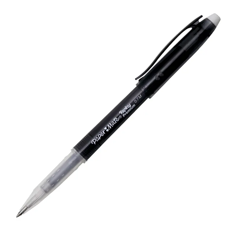 Paper Mate 1901322 Replay Premium Silinebilir Jel Roller Kalem 0.7mm Siyah x 12 Li Kutu