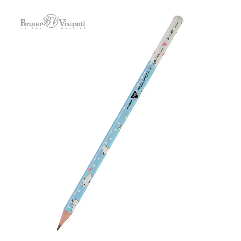 Bruno Visconti Happygraphix Kurşun Kalem HB Sincaplar Desen x 50 Li Paket