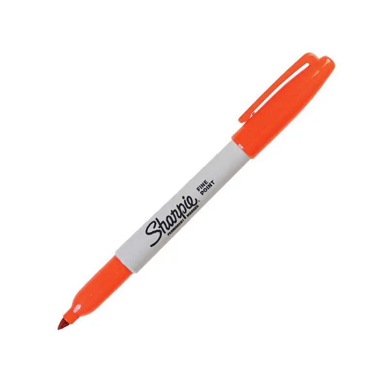 Sharpie 1741397 Permanent Fine Markör Yuvarlak Uçlu Turuncu x 12 Li Kutu
